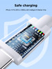 100W USBC to USBC 1ft 2Pack Short USB C to USB C Cable 5A Fast Charging Braided Type C to C Charger Cord for iPhone 16 1
