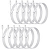 weishan 10Pack USB C Charger Cable Multipack PD 48W Fast Charge USBC to Type C Bulk Charging Cords White 33ft