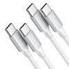 Huukein USB C to USB C Cable 3ft 2Pack Type C Cable Fast Charging for iPhone 16 15 Charger Cord for iPadAir for Samsung