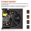 ARESGAME AGT Series 850W Power Supply 80 Gold Certified Fully Modular FDB Fan Compact 140mm Size 10 Year Warranty ATX Ga