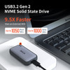 SSK Portable SSD 1TB External Solid State Drives up to 1050MBs USB C SSD External Hard Drive USB 32 Gen2 for iPhone 15Pr
