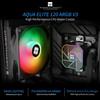 Thermalright Aqua Elite 120 V3 AIO CPU Cooler 120mm Liquid Cooling ARGB PWM Fans Intel LGA11501200AMD AM4AM5