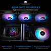 THERMALRIGHT Aqua Elite 360 V3 Aio Water Cooler 360 Liquid Cooling Radiator ARGB PWM Cooling Fan for Intel LGA1150115111
