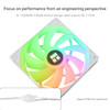 Thermalright TLC12CWS X3 CPU Fan 120mm White ARGB Case Cooler 4pin PWM Silent Computer Cooling Fan with SFDB Bearing Inc