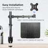Suptek Single Laptop Notebook Desk Mount with Tray for 1327 inch Computer Screen Fully Adjustable Laptop Desk Arm for No