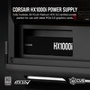 Corsair HX1000i Fully Modular UltraLow Noise ATX Power Supply ATX 31 PCIe 51 Compliant Fluid Dynamic Bearing Fan CORSAIR