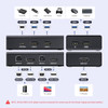 UGREEN HDMI KVM Switch 1 Monitor 2 Computers with 4 USB Ports 4K60Hz KVM Switches for Sharing One Monitor Keyboard Mouse