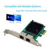 Dual PCIe 31 25GBaseT Network Adapter with Intel I225V I226V 25001000100Mbps PCI Express Gigabit Ethernet NIC Card RJ45