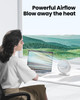 Gaiatop USB Desk Fan 55 Inch Small Quiet Powerful 3 Speeds 90 Rotate Personal Mini Portable Desktop Table Fans Cooling f