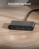 Belkin Connect 4 Port USB C Hub Multiport Adapter Dongle with 4 USB C 32 Gen 2 Ports High Speed 10G Data Transfer for La