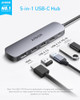 Anker USB C Hub 5in1 USB Hub for Laptops 4K HDMI Multiport Adapter with 90W Max Power Delivery USBC USBA Data Ports USB