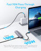 Anker USB C Hub 5in1 USB Hub for Laptops 4K HDMI Multiport Adapter with 90W Max Power Delivery USBC USBA Data Ports USB