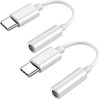 2Pack USB C to 35mm Headphone Jack Adapter for iPhone 17 Air1616 Pro16 Plus151515 Pro Max15 PlusType C Aux Dongle Cable