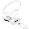 USB C to Lightning Headphone Audio Adapter for iPhone 17 16 15 Plus Pro Max with Charge DataType C Male to Female Lightn