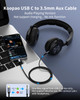 KOOPAO USB C to 35mm Audio Aux Jack Cable 2PACK Type C to 35mm Headphone Stereo Cord Car Compatible with iPhone 15 Plus1