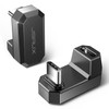 JSAUX 180 USB C Male to USB C Female Adapter 2 Pack 180 Degree Type C Adapter USB 40 PD 100W Compatible with Steam Deck