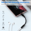 USB C to 35mm Headphone Adapter for Samsung Galaxy S25 Ultra S24 FE A17 5G A16 A56 A15 A54 A35 S23Type C to Audio Aux Ja