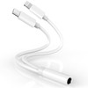Apple MFi Certified 2in1 iPhone Headphone Adapter LightningUSB Type C to 35 mm Headphone Jack Adapter iPhone Aux Adapter