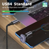 Poyiccot 180 Degree USB C Adapter 240W 2Pack U Shape USB C 180 Degree Angled USB 40 Type C Extender Connector Support 40
