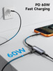 JSAUX USB C Headphone Adapter and Charger 2in1 Type to 35mm Audio with PD 60W Fast Charging for iPhone 16 Pro16 Pro Max1