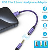 FiveBox 1Pack USB C to 35mm Headphone Earphone Jack Adapter for Samsung Galaxy S25 Edge Plus Ultra S25 S24 S23 S22 S21 S
