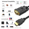 BENFEI HDMI to VGA 3 Feet Cable UniDirectional HDMI Source to VGA Display Cable Male to Male Compatible for Computer Des