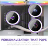 NZXT Kraken 240 RGB 240mm AIO CPU Liquid Cooler RLKR240W1 Customizable 154 Square LCD Display for Images Performance Met