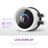 NZXT Kraken 240 RGB 240mm AIO CPU Liquid Cooler RLKR240W1 Customizable 154 Square LCD Display for Images Performance Met