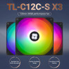 Thermalright TLC12CS X3 CPU Fan 120mm ARGB Case Cooler Fan 4pin PWM Silent Computer with SFDB Bearing Included up to 155