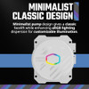 Cooler Master 360L Core White CloseLoop AIO Liquid Cooler Ryzen 9intel 9 Gen S Dual Chamber Pump Quiet 120mm PWM Fan Cus