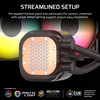 CORSAIR Nautilus 240 RS ARGB Liquid CPU Cooler 240mm AIO LowNoise Direct Motherboard Connection DaisyChain Intel LGA 185