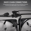 CORSAIR RS120 120mm PWM Fan DaisyChain Connection LowNoise Magnetic Dome Bearing Single Pack Black