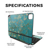 Skin Compatible with Apple Magic Keyboard for iPad Pro 11inch M4 2024 Almond Blossom Premium 3M Vinyl Protective Wrap De