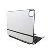 Carbon Fiber Skin Compatible with Apple Magic Keyboard for iPad Pro 11inch M4 2024 Solid White Premium 3M Vinyl Protecti