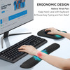 TECKNET Keyboard Wrist Rest and Mouse Pad with Wrist Support Memory Foam Set for ComputerLaptopMac Lightweight for Easy