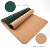 RENMTURE DualSided Mouse Pad Natural Cork PU Leather Large Desk Pad for Office and Home Work Desk Protector NonSlip Wate