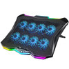 AICHESON Gaming Laptop Cooling Pad with 8 Fans RGB Computer Stand for 156173 Inch Notebook with 7 Height Slots 2 USB Por