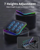 KeiBn Upgraded Gaming Laptop Cooler Pad with 9 Quiet RGB Fans Cooling Pad for 156173 Inch Laptops with 7 Height Stands 2