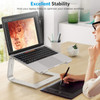 OMOTON Laptop Stand Detachable Laptop Mount Aluminum Laptop Holder Stand for Desk Compatible with MacBook AirPro Dell HP
