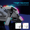 AIMIUZI Laptop Cooling Pad Gaming Laptop Cooler with 5 Quiet Fans and LED Lights OneClick Close Laptop Fan Cooling Pad F