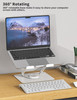 ALASHI Laptop Stand for Desk with 360 Rotating Base MultiAngle Adjustable Laptop Stands Foldable Laptop Riser Compatible