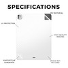 Carbon Fiber Skin Compatible with Apple iPad Pro 13 M4 2024 Solid White Premium 3M Vinyl Protective Wrap Decal Cover Eas