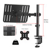 suptek Laptop Notebook Desk Mount Stand Adjustable Single Monitor Laptop Arm Mount with Ventilated Trayup to 17 inchHold