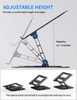 AOEVI Adjustable Laptop Stand with 360 Rotating Base Computer Stand for Laptop Ergonimic Foldable Laptop Riser for Desk