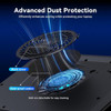 llano Gaming Laptop Cooler V12 Laptop Cooling Pad Stand with 55inch Fan Fast Cooling Computer Laptop 15621in Adjustable