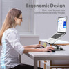 Gogoonike Adjustable Laptop Stand for Desk Metal Foldable Laptop Riser Holder Portable Desktop Book Stands Ventilated Co