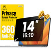F FORITO 14 Inch 1610 Laptop Privacy Screen Protector 360 Anti Peeping and Anti Glare Laptop Privacy Shield Compatible w