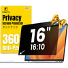 F FORITO 16 Inch 1610 360 Laptop Privacy Screen Protector Anti Peeping and Anti Glare Laptop Privacy Shield Reduce Eye S