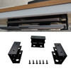 PIAOLGYI Under Desk Double Decker Laptop Holder Mount with Screw Under Desk Laptop Mount Bracket Add On Under Table Keyb
