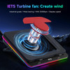 IETS Supercharged Laptop Cooling pad with Continuously Variable Speed turbofanSeal Foam for Rapid Cooling 1319inch Gamin